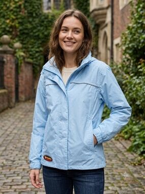 Wetskins Hooded Rain Jacket Gorpcore Techwear Granola Girl Outdoor Utility Shell